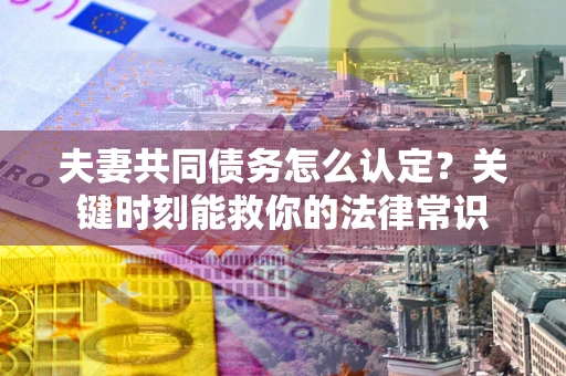 济南夫妻共同债务怎么认定？关键时刻能救你的法律常识
